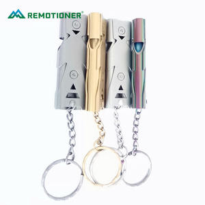 Peluit darurat tabung ganda baja tahan karat, peluit bertahan hidup untuk mendaki luar ruangan berkemah berburu memancing berperahu - Product Image 5