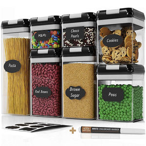 Amazon hot sale High transmittance food storage container airtight food storage baby container plastic set with lid