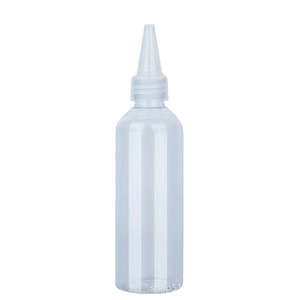 Botella de plástico de 100 ml con tapa de rosca cilíndrica para envasado de cosméticos - Product Image 1