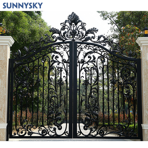 Sunnsyky Latest Fashion Good Looking Indian House Main <strong>Gate</strong> <strong>Designs</strong> <strong>Colors</strong> Wrought Iron <strong>Gate</strong>