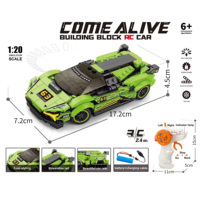 275 pièces de briques de construction éducatives en plastique ABS de couleur verte, série rapide, échelle 1:20, pour voiture RC