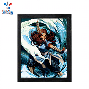 Póster <span class=keywords><strong>de</strong></span> Anime 3D Ricky <span class=keywords><strong>Element</strong></span> Magic, Ilusión Óptica 3D, Arte <span class=keywords><strong>de</strong></span> Pared <span class=keywords><strong>de</strong></span> Anime, Manualidades <span class=keywords><strong>de</strong></span> Plástico, PET Premium con Recubrimiento UV, Decoración del Hogar - Product Image 1