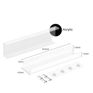 Estante <span class=keywords><strong>de</strong></span> Baño <span class=keywords><strong>de</strong></span> Acrílico Transparente <span class=keywords><strong>de</strong></span> 16.5 Pulgadas, <span class=keywords><strong>Estantes</strong></span> <span class=keywords><strong>de</strong></span> Baño <span class=keywords><strong>para</strong></span> Montar en la Pared, Organizador <span class=keywords><strong>de</strong></span> <span class=keywords><strong>Ducha</strong></span> - Product Image 2