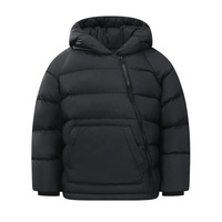 Veste matelassée à capuche pour homme, chaude pour l'hiver, avec fermeture éclair asymétrique, imperméable et légère