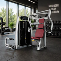 Machine de presse pectorale assise avec pile de poids de 80 kg et support dorsal rembourré pour l'entraînement de force des pectoraux en salle de sport commerciale