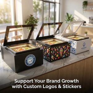 Vitrina Portátil Mini para Helados X-MING, Congelador Pequeño de Sobremesa para Gelato, Ideal para Cafeterías y Bares - Product Image 2