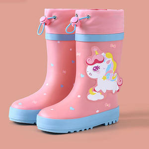 Botas de Lluvia Impermeables Antideslizantes hasta la Rodilla para Niños, Suela de PVC, Zapatos Ligeros para Agua para Estudiantes - Product Image 3