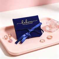 Ensemble d'emballage de luxe pour bijoux : pochette anti-poussière personnalisée avec enveloppe et cartes d'insertion