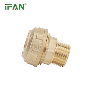 IFAN OEM ODM 20-63mm HDPE Raccord en <span class=keywords><strong>laiton</strong></span> <span class=keywords><strong>PE</strong></span> Compression Raccords coudés mâles pour tuyau <span class=keywords><strong>PE</strong></span> - Product Image 4