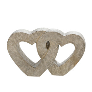 Scultura di Cuori Intrecciati in Ceramica, Ornamento a Forma di Cuore in Gres, Decorazione per Casa, Soggiorno, Camera da Letto, Bagno, Ufficio - Product Image 3