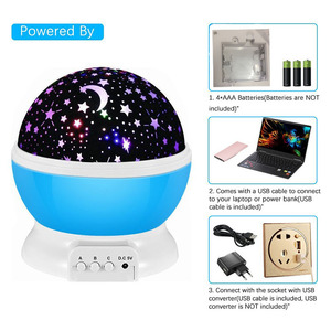 Star <strong>Projector</strong> Lamp Children <strong>Bedroom</strong> LED Night Light Baby for Children Kids <strong>Bedroom</strong> Decor Rotating Nursery Novelty LED <strong>Projector</strong> - Product Image 2