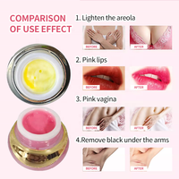 Label privé gel yoni rose pour parties intimes du vagin, des lèvres et des mamelons crème blanchissante et blanchissante