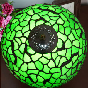 30CM estilo mediterráneo contemporáneo creativo Simple bar restaurante dormitorio mesita de noche Tiffany vidrieras lámpara de mesa Industrial - Product Image 5