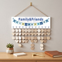 Houten kalenderbord voor verjaardagsfeestjes, Valentijnsdag, hangende decoratie, handgemaakt cadeau, groothandel leverancier