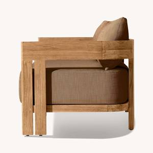 Yeni tasarım dış mekan mobilyası bahçe lüks modern mobilya tik ahşap kapı veranda koltuk takımı - Product Image 6