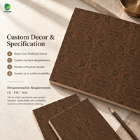 Contreplaqué plaqué placage de bois d'érable bronze foncé Jinbase W-SL-801, qualité E0, 1220x2440mm, feuilles de placage de bois, palettes en bois, stof din plus