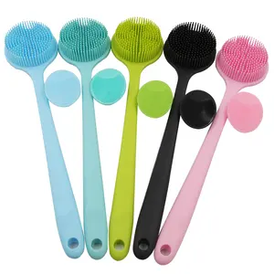 High Quality Soft Bristles Brush Cleaner Silicone Bath Body Brush Silicone Facial Cleansing Brush