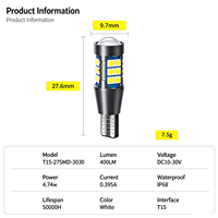 Feu arrière LED clignotant haute luminosité 12 V pour voitures et motos – Meilleures ventes