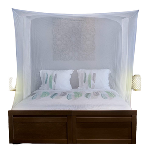 Dosel de cama tamaño King ultraligero, mosquitera Rectangular individual, aberturas laterales <span class=keywords><strong>2</strong></span>, 6 bucles colgantes, tienda decorativa de verano - Product Image 6