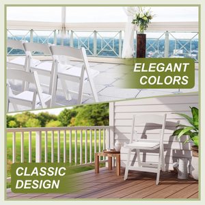 Outdoor Furniture Stackable Rental Party Foldable <b>Chairs</b> Portable White <b>Plastic</b> Wedding Resin Folding <b>Chair</b> for Event - Product Image 4