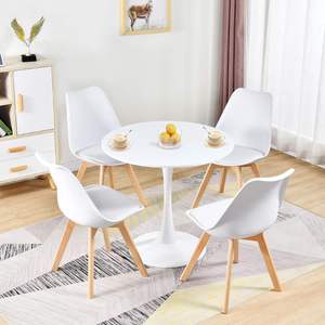 ชุดโต๊ะอาหาร<span class=keywords><strong>ไม้</strong></span>เอ็มดีเอฟแบบทันสมัยพร้อมเก้าอี้4ตัว - Product Image 1