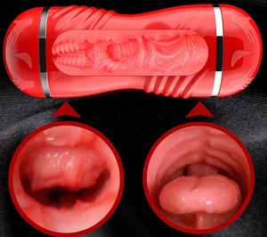 Masturbateur masculin double tête, vagin réaliste, gode, étanche IPX7, couleur chair, jouet sexuel pour hommes - Product Image 5