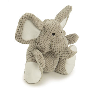 Juguetes para Perros Grandes Personalizados de Fábrica, Juguetes Interactivos de Peluche con Sonido, Elefante Gris Tejido, Juguetes Masticables para Perros de Nailon Sostenible - Product Image 3