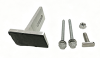 TRIPSOLAR TP-L-D Supports en L en aluminium anodisé étanches, supports en T pour système de montage de panneaux solaires sur toit en asphalte
