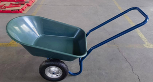 Carretilla de rueda de bandeja galvanizada MODELO DE Rusia <span class=keywords><strong>WB6211</strong></span> con rueda doble 4,00-6 Dos ruedas neumáticas - Product Image 6