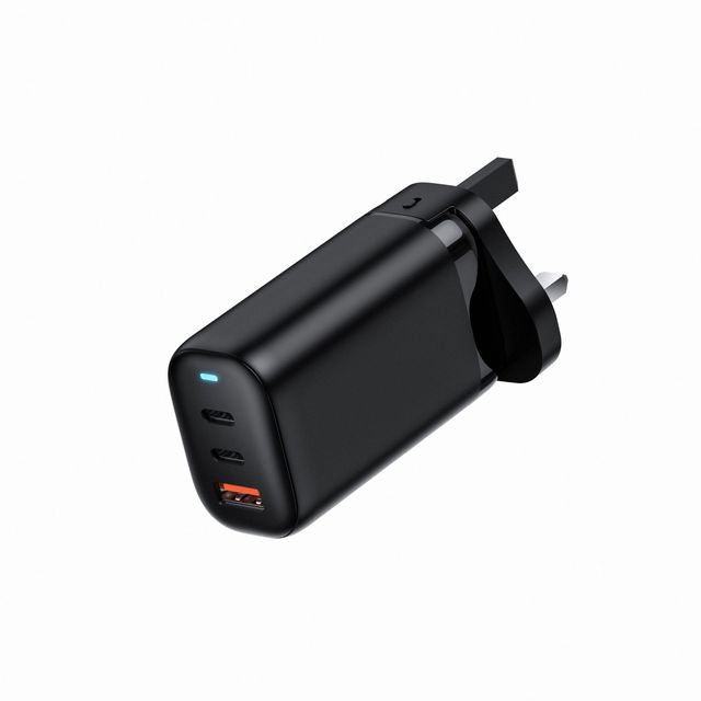 CE FCC RoHS Certified 65W GAN Charger 2C+1A 3 Ports PD Fast QC4.0 QC PD3.0 Wall USB Type C Laptop Charger with SCP Function