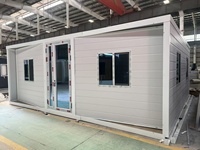 Maison mobile extensible de 20 pieds et 40 pieds, structure en acier léger, conteneur habitable, 2 chambres, imperméable, construction rapide pour station balnéaire