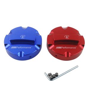 MPerformance Aluminum <b>Radiator</b> <b>Cap</b> Red And Blue Universal Car Modification Upgrade With Screws - Product Image 1