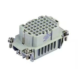 Connector <b>Socket</b>, Insert for Contacts, 42+PE Pole Configuration, 26 to14 AWG, 10 A, Crimp, Power & Signal, HDD T2030422201-000 - Product Image 1