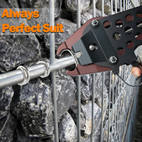Agrafes de fixation en C et en anneau de type Hog Ring en acier galvanisé zinc-aluminium haute résistance C45 C50 pour paniers GABION et cages à roches en treillis
