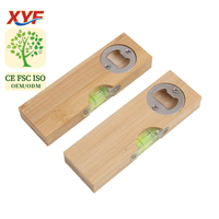 Abridor de Botellas de Madera Minimalista con Nivel de Burbuja, Multifuncional, Herramienta para Abrir Tapas de Cerveza, Decoración para el Hogar, Regalo Creativo