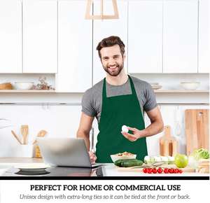 Grembiule impermeabile Non tessuto all'ingrosso Logo personalizzato ristorante cucina Chef cucina grembiuli <span class=keywords><strong>parrucchiere</strong></span> barbiere ospitalità grembiuli - Product Image 4