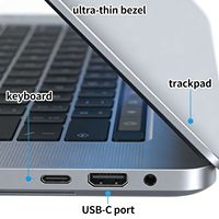 Ordinateur portable fin avec écran IPS de 15,6 pouces, processeur AMD Ryzen 7 7700X, 32 Go de RAM DDR4, disque SSD 512 Go/1 To, en aluminium, version anglaise.