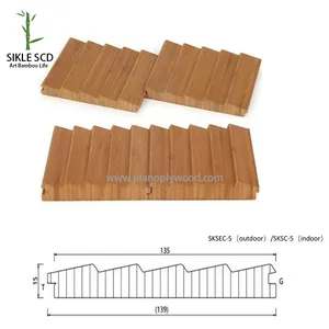 室外竹墙板，竹外墙覆层SKSEC-5 (室外) SKSC-5 (室内) 竹覆层SCD