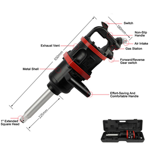 Llave de Impacto Neumática de Alto Torque, Pistola de Impacto de Alta Resistencia para Tuercas de Rueda, Reparación de Neumáticos de Camiones y Automóviles - Product Image 3