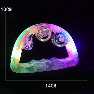 2025 New Hot Bán ánh sáng lên Tambourine LED nhấp nháy Tambourine âm nhạc nhấp nháy Tambourine cầm tay cụ - Product Image 2