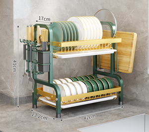 Multifunctionele Opslag Plank Organizer Belangrijkste Stander Met 2/3 Tier Kast Manden Opslag Voor Keuken - Product Image 5