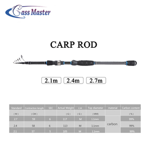 Offre Spéciale nouveau Carbone Carpe mer canne à pêche Super dur Télescopique De Haute Qualité canne À pêche Pesca - Product Image 3