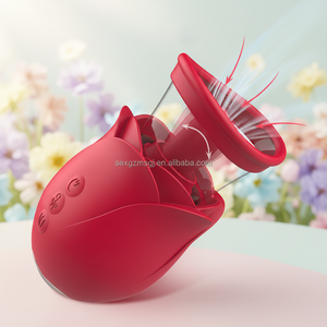 Vibrateur 3-en-1 en gros : Rose vibrante, lécheuse et suceuse avec coupelle amovible pour stimulation clitoridienne et des mamelons – Jouet sexuel pour adultes - Product Image 6