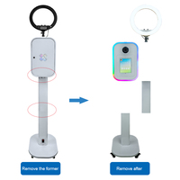 Nouvelle Cabine Photo Populaire 2026 pour iPad et Appareil Photo Reflex Numérique avec Flash et Parapluie – Idéale pour Mariages, Fêtes et Selfies