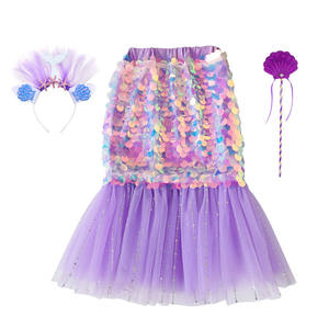 Recién llegado, <span class=keywords><strong>disfraz</strong></span> de <span class=keywords><strong>sirena</strong></span> de Halloween para niñas pequeñas, tutú de cola gótica, vestido de lentejuelas, <span class=keywords><strong>disfraz</strong></span> de fiesta - Product Image 2