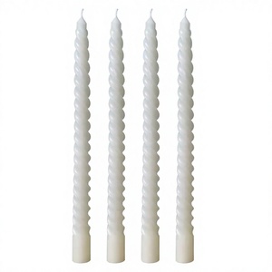Bougeoir en cire de soja mélangée de style européen, à tige longue et fileté, sans fumée, sans parfum, pour décoration de mariage et centre de table - Product Image 5