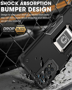 Pour Xiaomi Redmi 14C 10C 9C A1 9A Poco X4 M4 Pro Note <span class=keywords><strong>11</strong></span> 13 12 Pro <span class=keywords><strong>coque</strong></span> de téléphone antichoc <span class=keywords><strong>antidérapante</strong></span> avec support d'anneau magnétique - Product Image 3