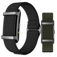 Bracelet intelligent tendance en alliage, suivi de la santé et de la forme physique, sans frais d'abonnement, noir