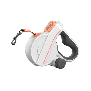 Correa personalizada <span class=keywords><strong>LED</strong></span> de noche para mascotas al aire libre, correa de entrenamiento retráctil automática para caminar para perros, correa acolchada de moda hecha de plástico poliéster - Product Image 5