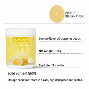 Perles de Boba au Goût Citron Certifiées Halal Dedu, 1,2 <span class=keywords><strong>Mille</strong></span> Unités, Idéales pour les Boissons au Boba, les Bonbons et les Garnitures de Crème Glacée - Product Image 4